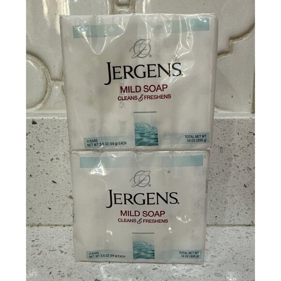 2-Jergens Mild Bar Soap Cleans & Freshens 8 Bars Total 3.5 oz ea - Picture 1 of 1